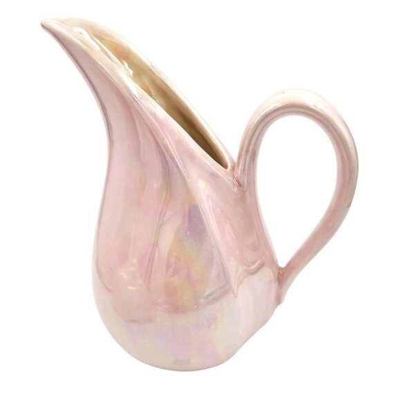 Pink Cream Pitcher and Sugar Bowl or Candy Dish. Set of 2. Victorian English Kit - Picture 9 of 14